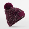 Czapka zimowa z pomponem Ramble Patch Pom Beanie - B331:Burgundy Twist, 50% polyester / 50% acrylic, lining: 100% polyester, One Size